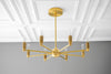 CHANDELIER MODEL No. 1240-Art Deco dining room light fixtures with a 10" Total w/ 6" rod finish. Designed and produced by DECOCREATIONStudio at Peared Creation