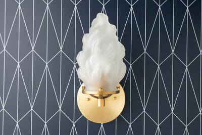 SCONCE MODEL No. 2227-Art Deco Wall Lights with a Raw Brass finish. Designed and produced by DECOCREATIONStudio at Peared Creation