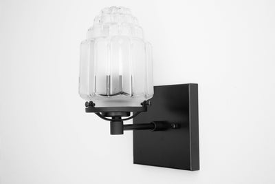 SCONCE MODEL No. 5513-Art Deco Wall Lights with a Black finish. Designed and produced by DECOCREATIONStudio at Peared Creation