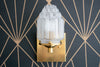 SCONCE MODEL No. 5513-Art Deco Wall Lights with a Raw Brass finish. Designed and produced by DECOCREATIONStudio at Peared Creation