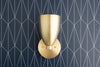 SCONCE MODEL No. 1748-Art Deco Wall Lights with a Raw Brass finish. Designed and produced by DECOCREATIONStudio at Peared Creation