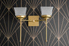 SCONCE MODEL No. 1637-Art Deco Wall Lights with a Raw Brass finish. Designed and produced by DECOCREATIONStudio at Peared Creation
