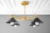 CHANDELIER MODEL No. 9344-Art Deco dining room light fixtures with a 8" Total w/ no drop finish. Designed and produced by DECOCREATIONStudio at Peared Creation