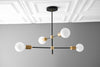 CHANDELIER MODEL No. 5598-Art Deco dining room light fixtures with a 14" Total w/ 6" rod finish. Designed and produced by DECOCREATIONStudio at Peared Creation