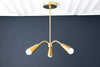 CHANDELIER MODEL No. 0831-Art Deco dining room light fixtures with a 10" total w/ 6" rod finish. Designed and produced by DECOCREATIONStudio at Peared Creation