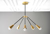 CHANDELIER MODEL No. 4034-Art Deco dining room light fixtures with a 13" total w/ No Drop finish. Designed and produced by DECOCREATIONStudio at Peared Creation