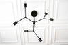 CHANDELIER MODEL No. 7409- Mid Century Modern dining room lights with a Black finish. Designed and produced by MODCREATIONStudio at Peared Creation