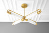 CHANDELIER MODEL No. 1683-Art Deco dining room light fixtures with a 4" total w/ No Drop finish. Designed and produced by DECOCREATIONStudio at Peared Creation