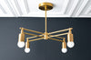 CHANDELIER MODEL No. 4465-Art Deco dining room light fixtures with a 6" Total w/ no drop finish. Designed and produced by DECOCREATIONStudio at Peared Creation
