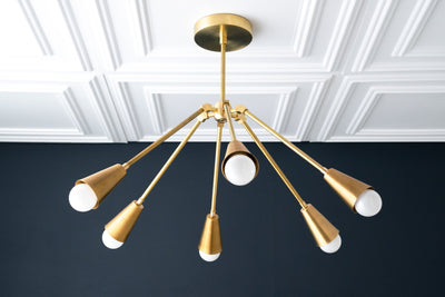 CHANDELIER MODEL No. 4034-Art Deco dining room light fixtures with a 13" total w/ No Drop finish. Designed and produced by DECOCREATIONStudio at Peared Creation
