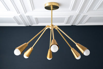 CHANDELIER MODEL No. 4034-Art Deco dining room light fixtures with a 13" total w/ No Drop finish. Designed and produced by DECOCREATIONStudio at Peared Creation