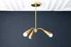 CHANDELIER MODEL No. 0831-Art Deco dining room light fixtures with a 10" total w/ 6" rod finish. Designed and produced by DECOCREATIONStudio at Peared Creation