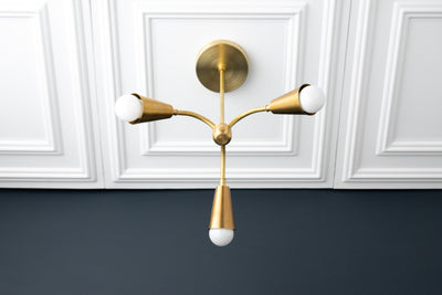 CHANDELIER MODEL No. 0831-Art Deco dining room light fixtures with a 10" total w/ 6" rod finish. Designed and produced by DECOCREATIONStudio at Peared Creation