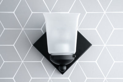 SCONCE MODEL No. 2815-Art Deco Wall Lights with a Black finish. Designed and produced by DECOCREATIONStudio at Peared Creation