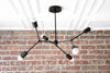CHANDELIER MODEL No. 7409- Mid Century Modern dining room lights with a Black finish. Designed and produced by MODCREATIONStudio at Peared Creation