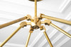 CHANDELIER MODEL No. 4034-Art Deco dining room light fixtures with a 13" total w/ No Drop finish. Designed and produced by DECOCREATIONStudio at Peared Creation