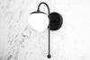 SCONCE MODEL No. 1045-Art Deco Wall Lights with a Black finish. Designed and produced by DECOCREATIONStudio at Peared Creation