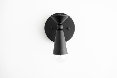 Art Deco Sonce - Black and Brass Sconce - Bathroom Sconce - Bathroom Lighting - Art Deco Lighting - Modern Lighting - Model No. 8393