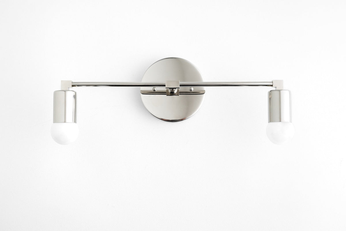 Black & Brass Vanity Light Fixture - Minimalist Lighting - Bathroom Sconce - Vanity Lighting - Wall Light - Model No. 8412