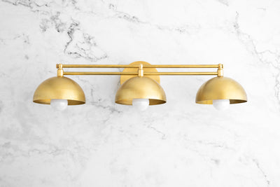 Solid Brass Vanity - Brass Vanity Light - Modern Vanity Light - Art Deco Vanity - Art Deco Lighting - Model No. 2246