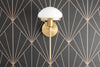 Deco Wall Fixture - Decorative Sconce - Art Deco Sconces - Wall Light  - Brass Sconce Light - Wall Lamp - Model No. 9401