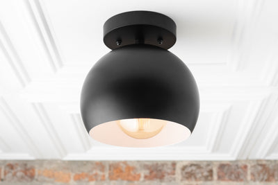 CEILING LIGHT MODEL No. 4947- Mid Century Modern Ceiling Lights with a Black finish. Designed and produced by MODCREATIONStudio at Peared Creation