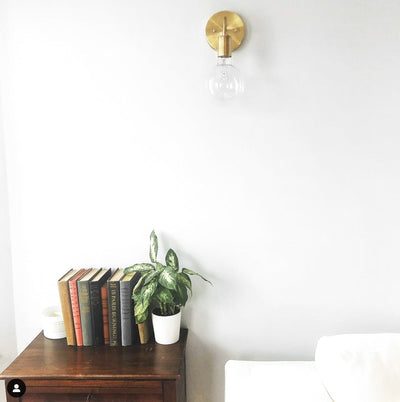 Minimalist Lighting - Mid Century - Modern Wall Sconce -  Brass Lighting - Model No. 3655