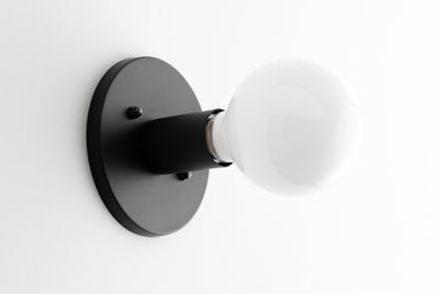 One Bulb Sconce - Simple Light Fixture - Wall Sconce - Bathroom Lighting - Clean Lighting - Modern Sconce - Wall Lamp - Model No. 2057