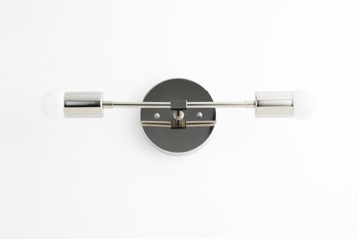 Black Brass Vanity Light - Modern Brass Lighting - Mid Century Fixture - Vanity Mirror Fixture - Model No. 5563