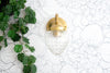 Pineapple Globe - Brass Sconce - Victorian Decor - Wall Light - Cast Brass Light Fixture -  Victorian Model No. 9373