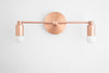 Brushed Copper Light - Copper Vanity Light - Bathroom Lighting - Unique Lighting - Bathroom Sconce - Copper Sconce - Boho Model No. 7615