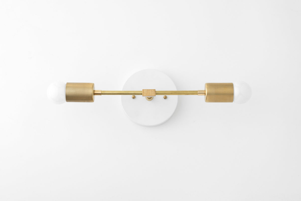 Black Brass Vanity Light - Modern Brass Lighting - Mid Century Fixture - Vanity Mirror Fixture - Model No. 5563