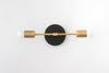 Black Brass Vanity Light - Modern Brass Lighting - Mid Century Fixture - Vanity Mirror Fixture - Model No. 5563