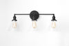 VANITY MODEL No. 5219- Mid Century Modern bathroom lighting with a Black finish. Designed and produced by MODCREATIONStudio at Peared Creation