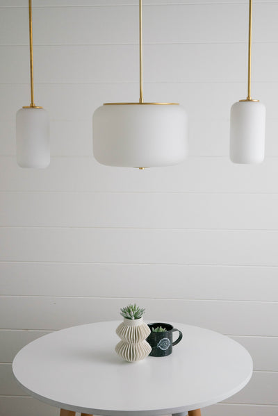 Small Drum Shade Pendant - Boho Pendant - Boho Lighting - Modern Lighting - Modern Pendant - Small Drum Shade - Boho Model No. 6938
