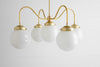 Modern Victorian - Modern Chandelier - Modern Lighting - Victorian Chic - Retro Lighting - Brass Chandelier -  Model no. 4268