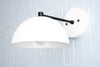 SCONCE MODEL No. 2352- Mid Century Modern Wall Lights with a White/Black finish. Designed and produced by MODCREATIONStudio at Peared Creation