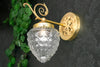 Pineapple Globe Sconce - Brass Wall Light - Unique Light Fixture - Victorian Sconce - Model No. 2782