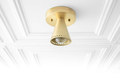 CEILING LIGHT Model No. 8985- Mid Century Modern Ceiling Lights with a Raw Brass finish. Designed and produced by MODCREATIONStudio at Peared Creation