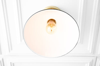10in White Shade - Ceiling Light - Light Fixture - Modern Farmhouse Lighting - Model No. 8809