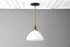 10 Inch White Shade - Lighting Pendant - Farmhouse Lighting - Hanging Ceiling Lamp - Ceiling Lighting - Model No. 8906