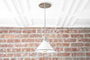 White Cone Shade Pendant Light - Modern Farmhouse - Hardwired Light Fixture - Kitchen Lighting - Model No. 1412