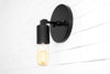 SCONCE MODEL No. 1174- Industrial Wall Lights with a Black finish. Designed and produced by newwineoldbottles at Peared Creation