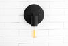 SCONCE MODEL No. 1174- Industrial Wall Lights with a Black finish. Designed and produced by newwineoldbottles at Peared Creation
