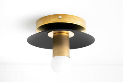 Minimalist Pendant Light - Black or Brass Light Fixture - Modern Pendant - Backsplash Light - Model No. 5848