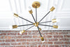 Antique Brass Sputnik - Chandelier Lighting - Light Fixtures - Model No. 7788