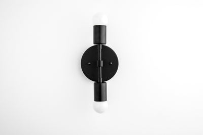 Modern Wall Sconce - White Lighting - Mid Century Lighting - Black White Light - Wall Sconce - Midcentury Modern - Model No. 5550
