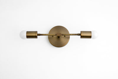 Black Brass Vanity Light - Modern Brass Lighting - Mid Century Fixture - Vanity Mirror Fixture - Model No. 5563