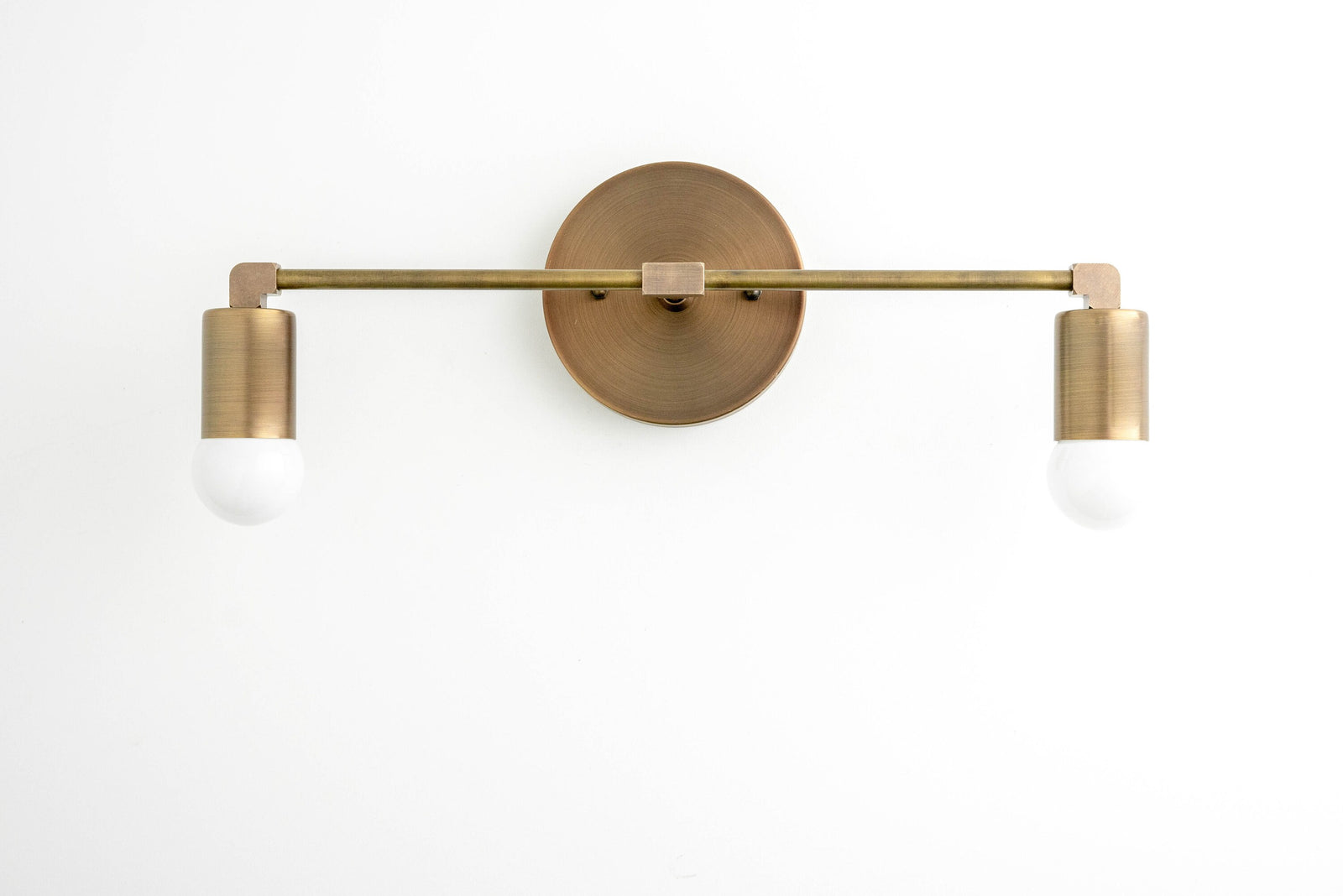 Black & Brass Vanity Light Fixture - Minimalist Lighting - Bathroom Sconce - Vanity Lighting - Wall Light - Model No. 8412