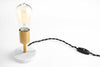 Minimalist Light - Small Table Lamp - LED Edison Desk Lamp - Brass - Black - Nickel - Marble - Table Lamp - Model No. 7941